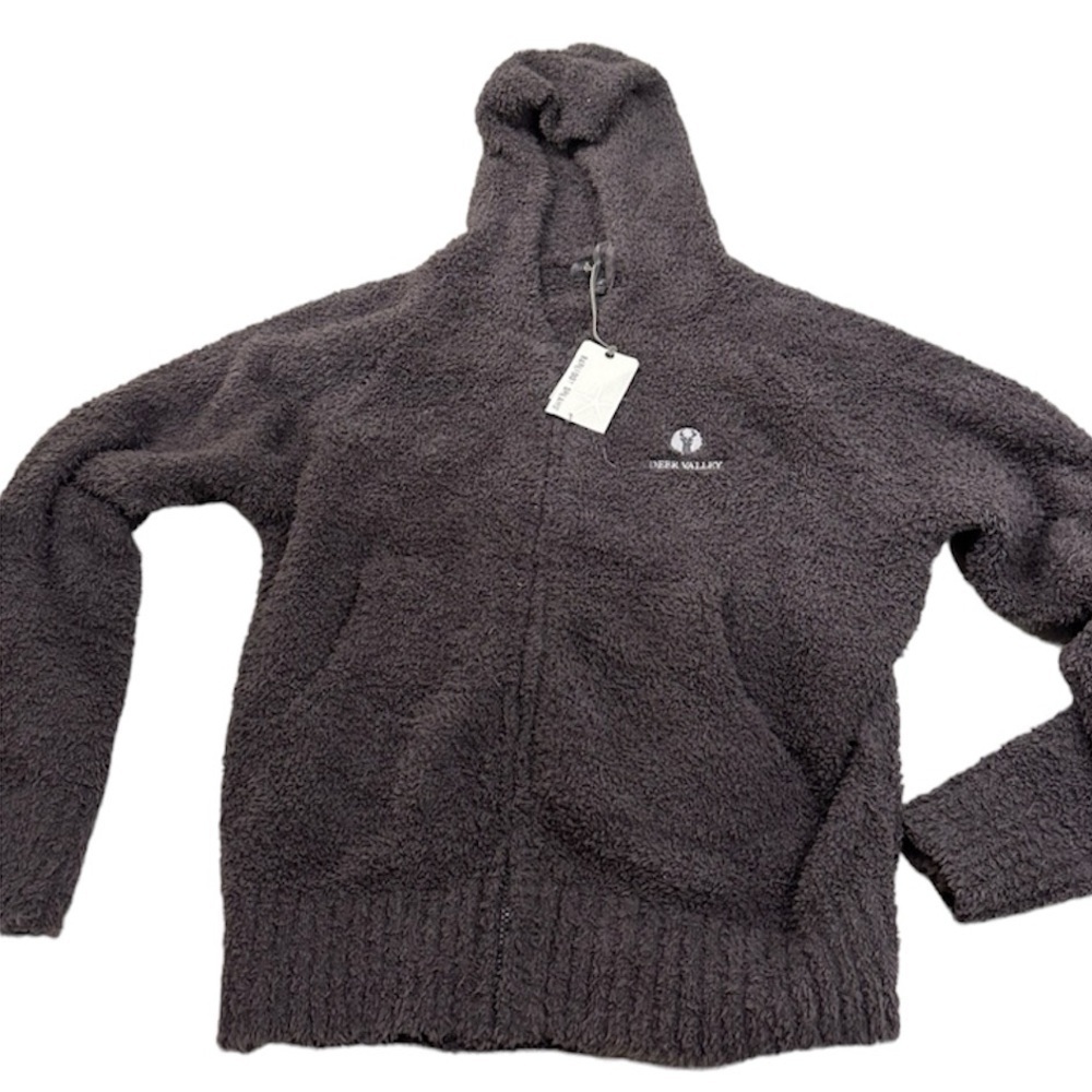 NWT Barefoot Dreams CozyChic® Women's Relaxed Zip-up Hoodie Gray
